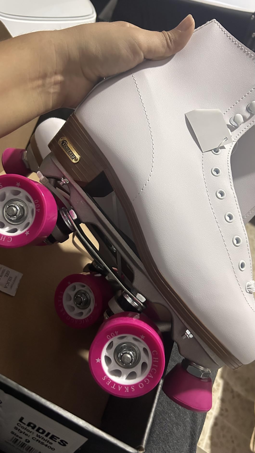 Chicago Skates Classic Quad Roller Skates for Women & Men - Durable & Top Performance, Adjustable High-Top Boots for Safe Indoor/Outdoor Roller Derby-60mm PU Wheels & Semi-Precision Bearings customer photo 2