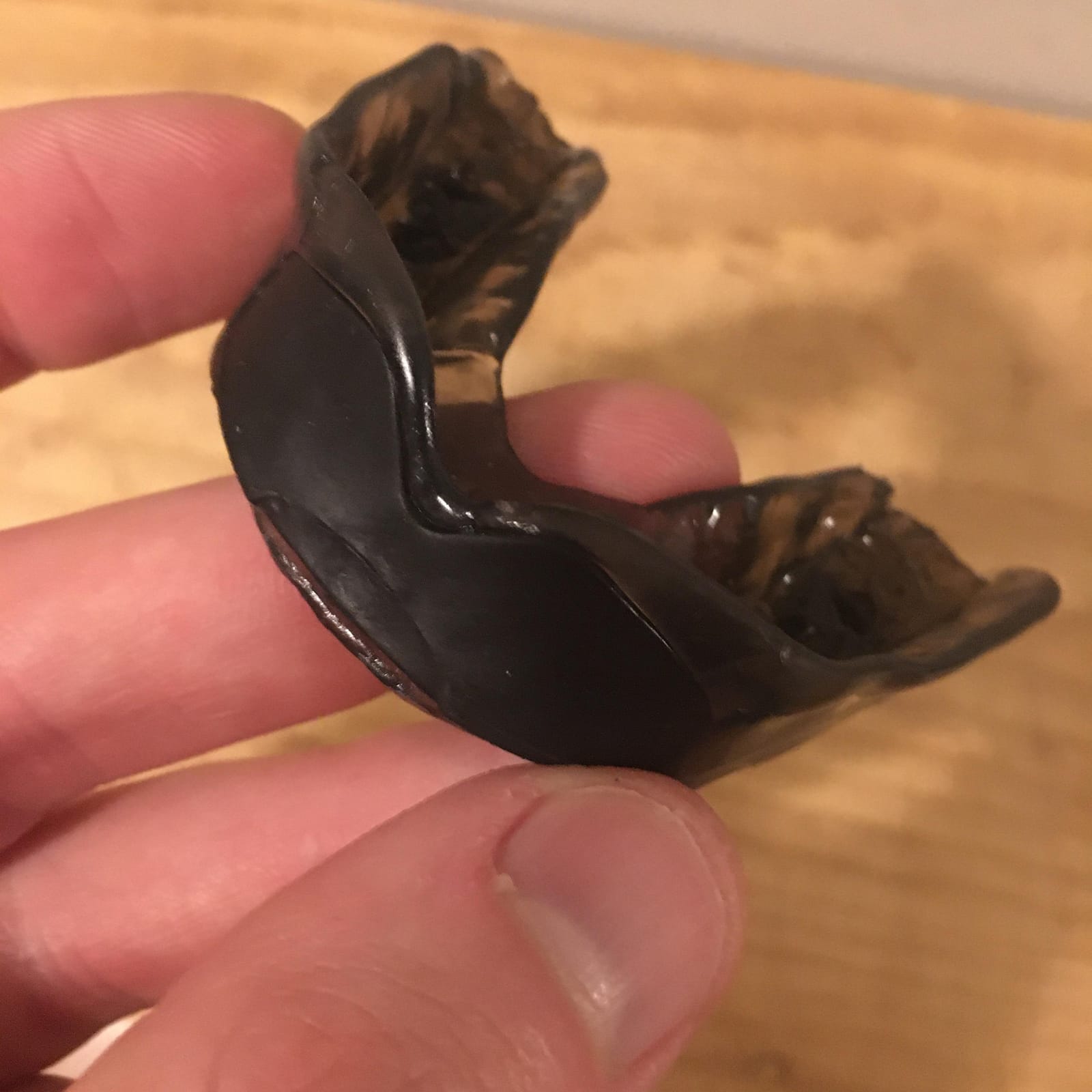 Shock Doctor Mouth Guard, Custom Fit Football Mouth Guard, Moldable Mouth Guard Boxing, Lacrosse, Hockey, MMA, Football & More, Mouthpiece, Mouthguard Sports, Adult - Strapless customer photo 2