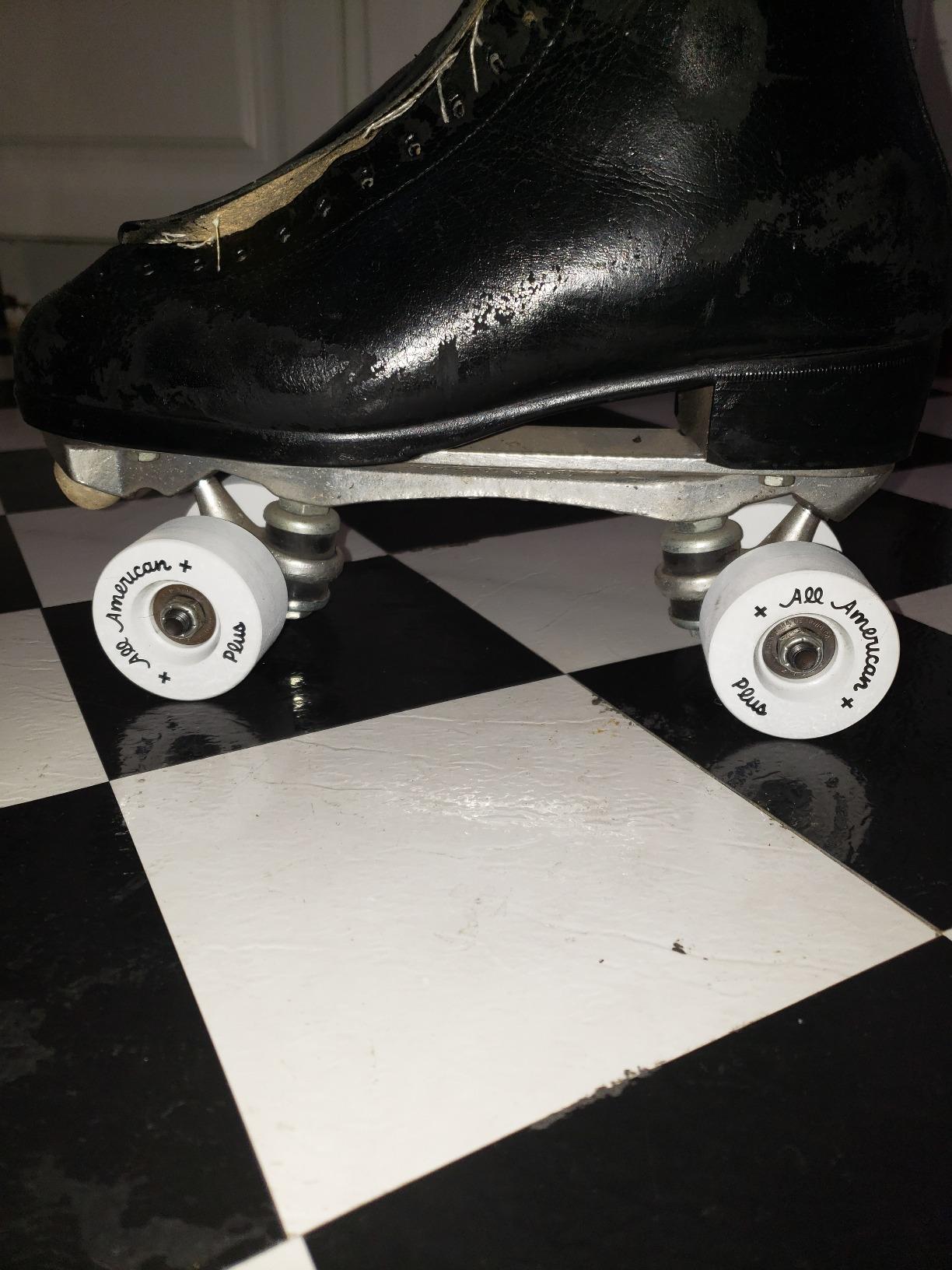 Sure-Grip All American Plus Wheels | Indoor Roller Skating Wheels - Made with Vanathane & 55mm Diameter - Great for Roller Skating & Roller Blading - Made In USA customer photo 1