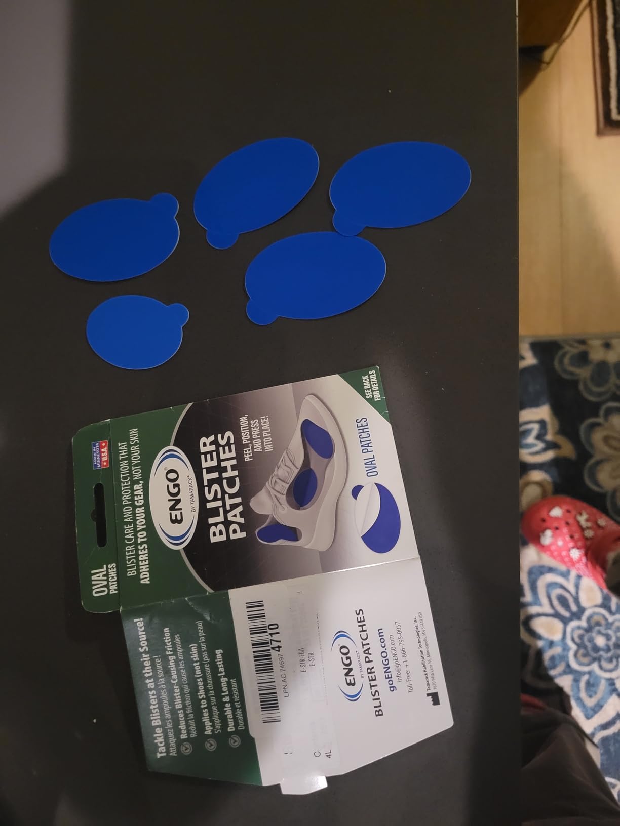 ENGO Blister Prevention Patches | Oval Starter 6 Pack | Friction Reduction Technology; Self-Adhesive Ultra-Thin Fits Curves; For Running Shoes Boots Cleats customer photo 2