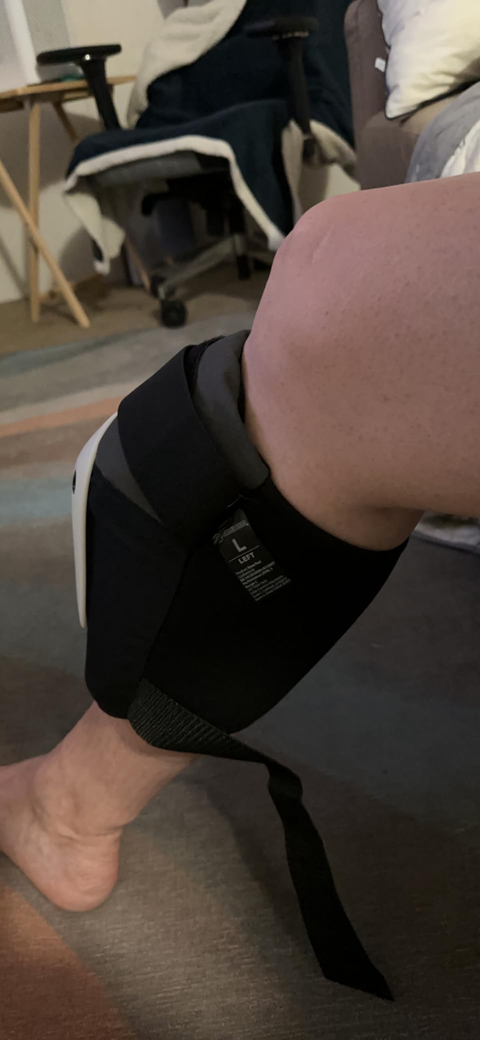 187 Killer Pads Fly Knee Pads - Grey w/White Caps - Large (Black, Large) customer photo 1