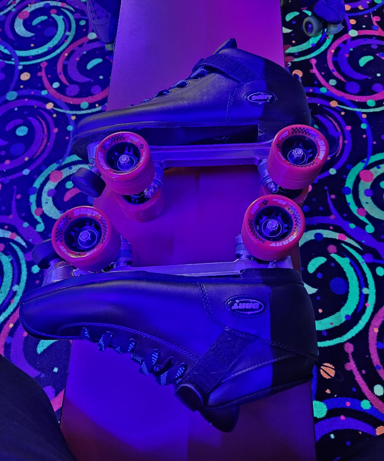 Riedell Dart Roller Skates for Men and Women | Colorful Ultra-Durable Speed Skate, Precision Fit and Matching Color Wheels, Roller Skates, ABEC-5 Bearings customer photo 2
