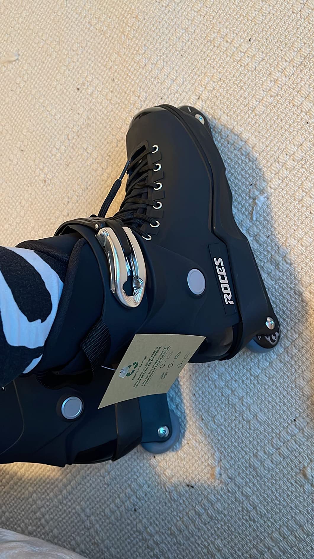 Roces M12 UFC UFS Aggressive Inline Roller Skates Senior - Black customer photo 2