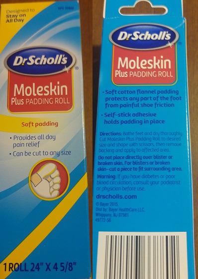 Dr. Scholl's Moleskin Padding Roll, 1 Roll, Thin, Flexible Cushioning & Pain Relief, Cut to Any Size, Doctor Recommended, 24 Inches x 4 5/8 Inches customer photo 1