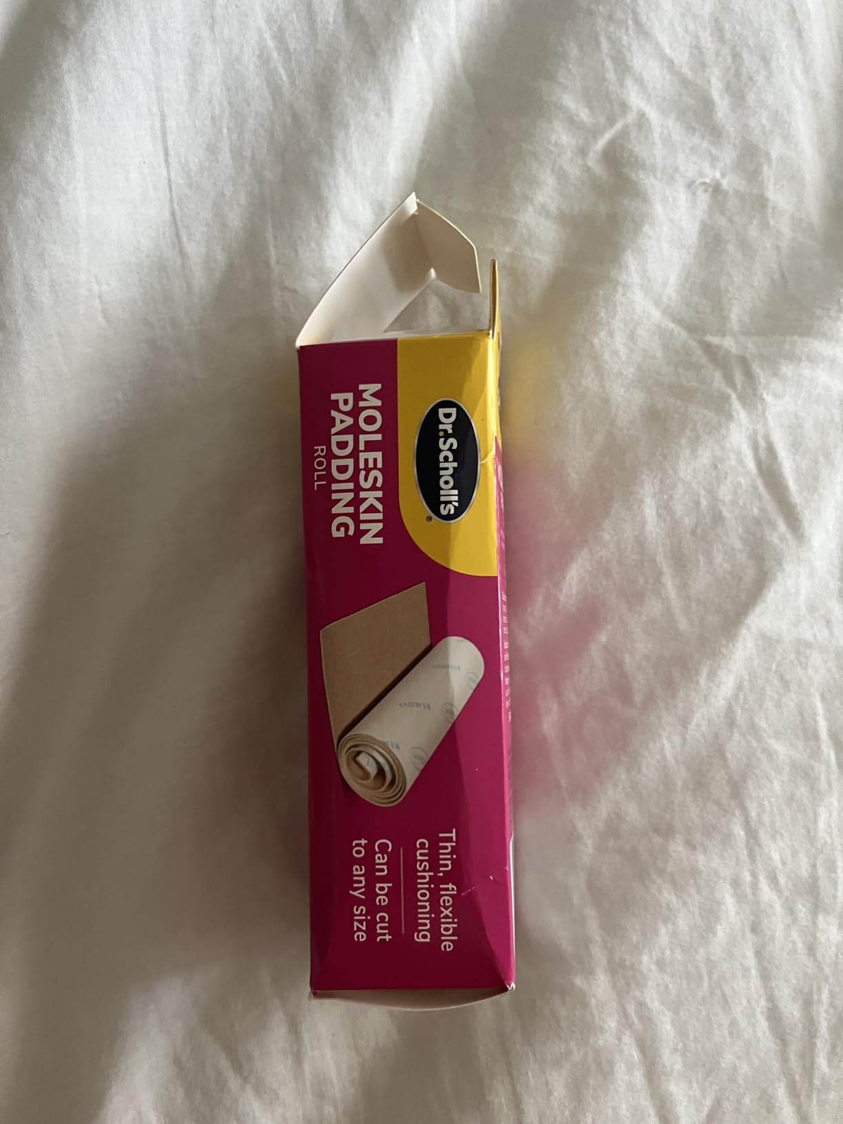 Dr. Scholl's Moleskin Padding Roll, 1 Roll, Thin, Flexible Cushioning & Pain Relief, Cut to Any Size, Doctor Recommended, 24 Inches x 4 5/8 Inches customer photo 2