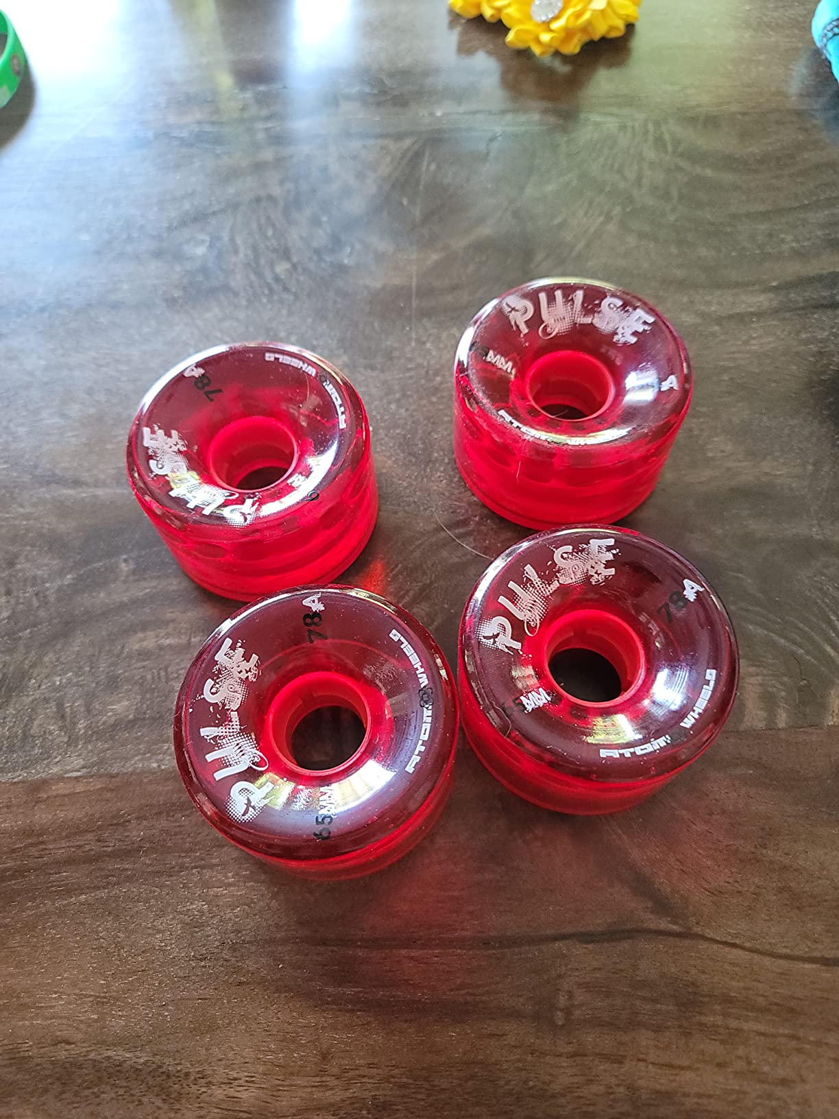 ATOM WHEELS - Outdoor Quad Roller Wheels 78A - Pulse - Blue - 4pk customer photo 1