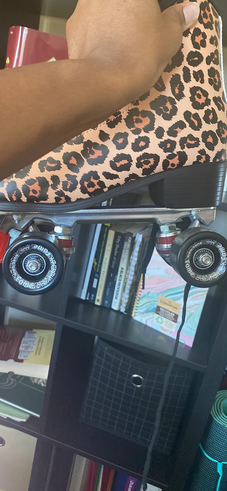 Sure-Grip Fame Indoor Wheels | Durable Nylon Build with Durometer of 95A and Diameter of 57mm - Ideal for Artistic Skating on Smooth Surfaces customer photo 2