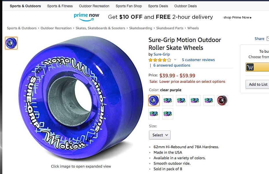 Motion Outdoor Roller Skate Wheels customer photo 2