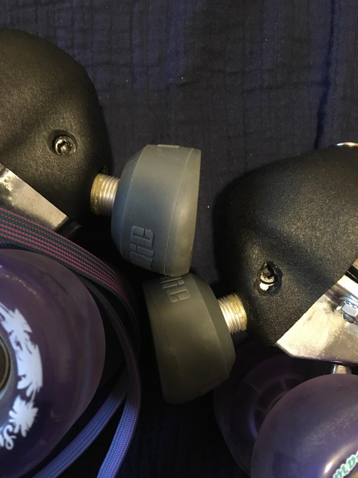 Sure-Grip Toe Jammers Protective Roller Skate Toe Caps | Made with The Rubber Material - Sold in Pairs - Extend The Life of Skates with Toe Caps, Made in USA customer photo 2