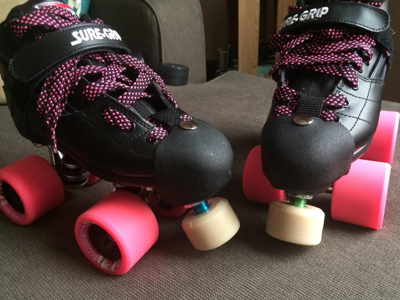 Sure-Grip Rebel Derby Roller Skates for Men & Women | 62mm Fugitive Polyurethane Wheels - Super X Plate Extended Support for Larger Sizes - Suitable for Indoor & Outdoor Skating customer photo 1