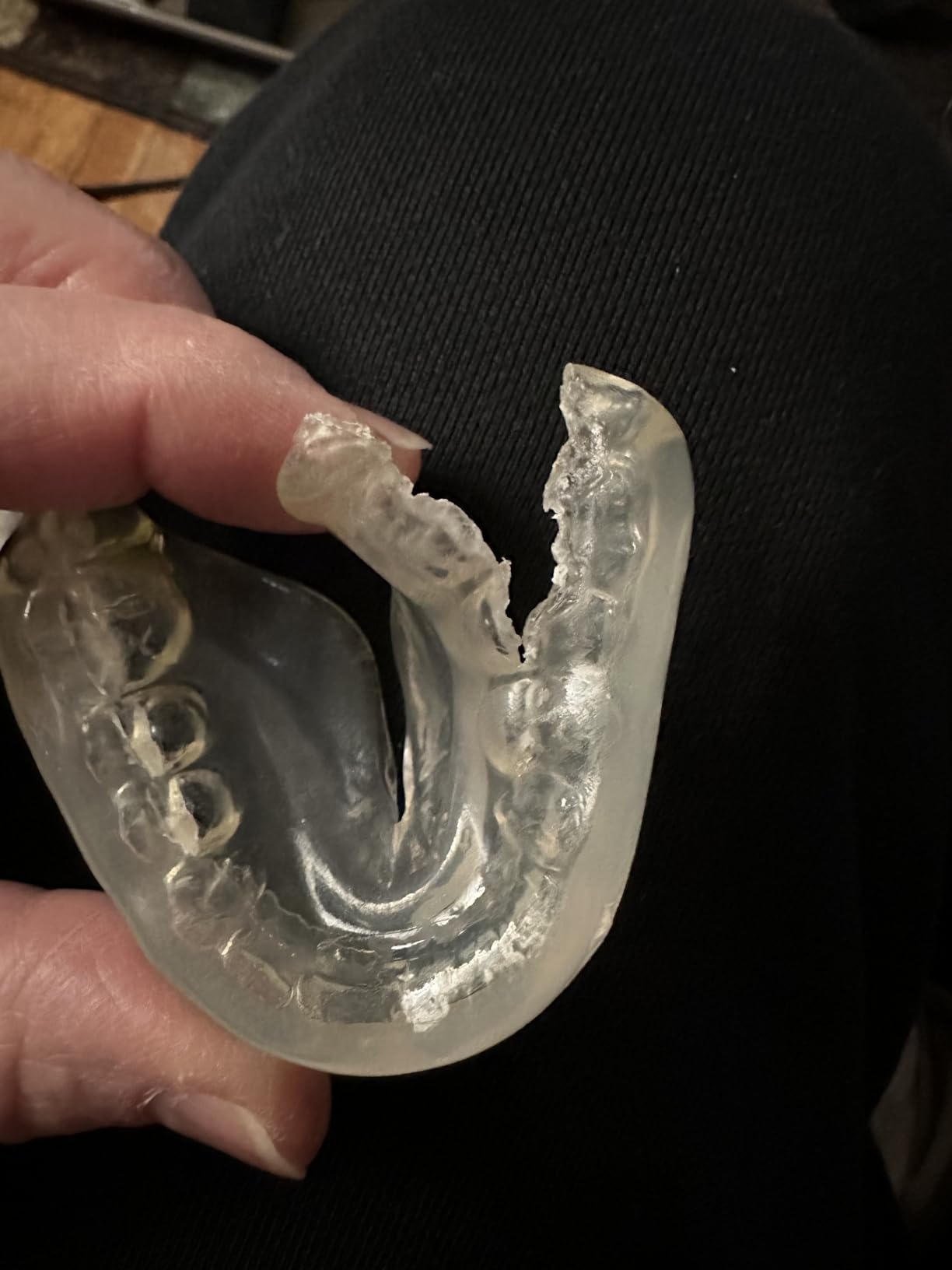 Professional Sport Mouth Guards- 2 Pack - No BPA - Safe Clear Color - No Color Additive - Athletic Teeth Mouth Guards - Fit Any Mouth Size - Custom Fit - Free Carrying case Included customer photo 2