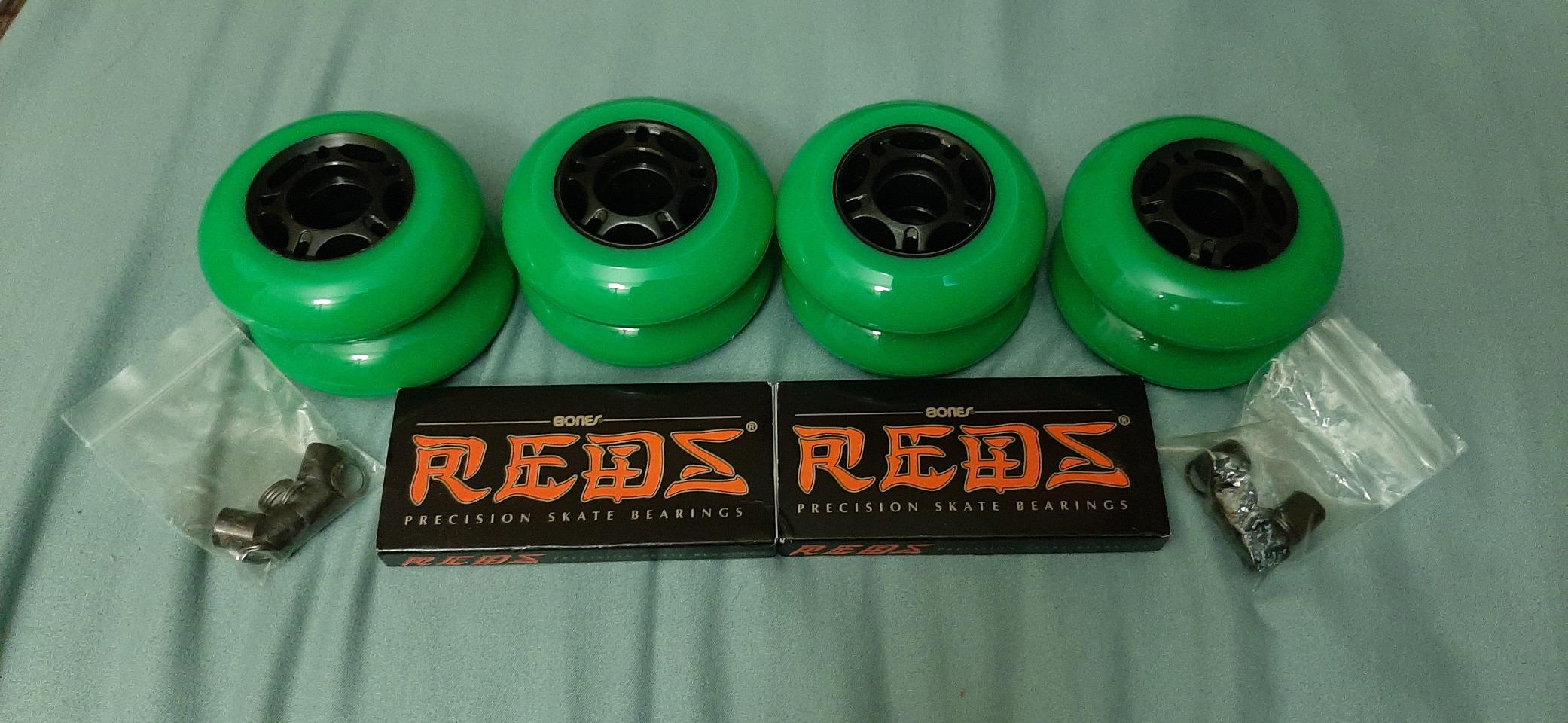 TGM Skateboards Inline Skate X8 Wheels, 76mm, Orange, Polyurethane, Solid Pattern, Men's 8-13, Unisex-Adults, Outdoor Inline Skaters customer photo 2