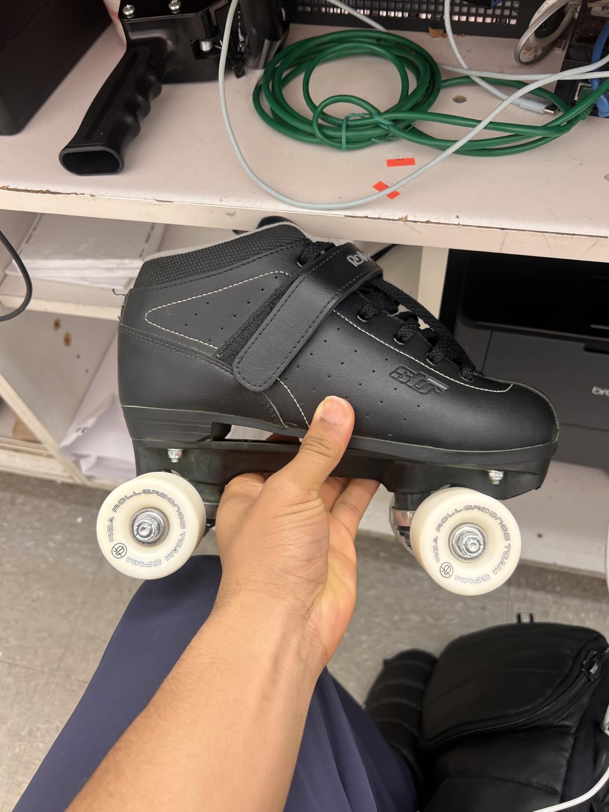 Rollerbones Logo Wheels 98a (White, 57MM) customer photo 1