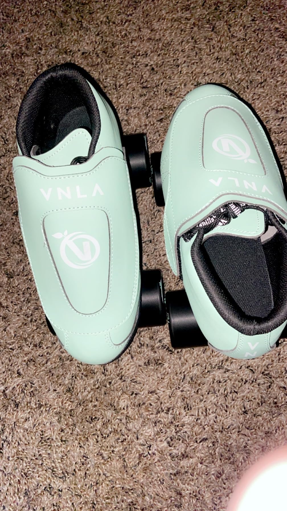 VNLA Junior Mint Jam Skates for Men and Women - Indoor Roller Skates use | For Tricks & Jam Skating - Mint Green - With Genuine Backspin indoor wheels - Reaction ABEC-9 Bearings customer photo 1