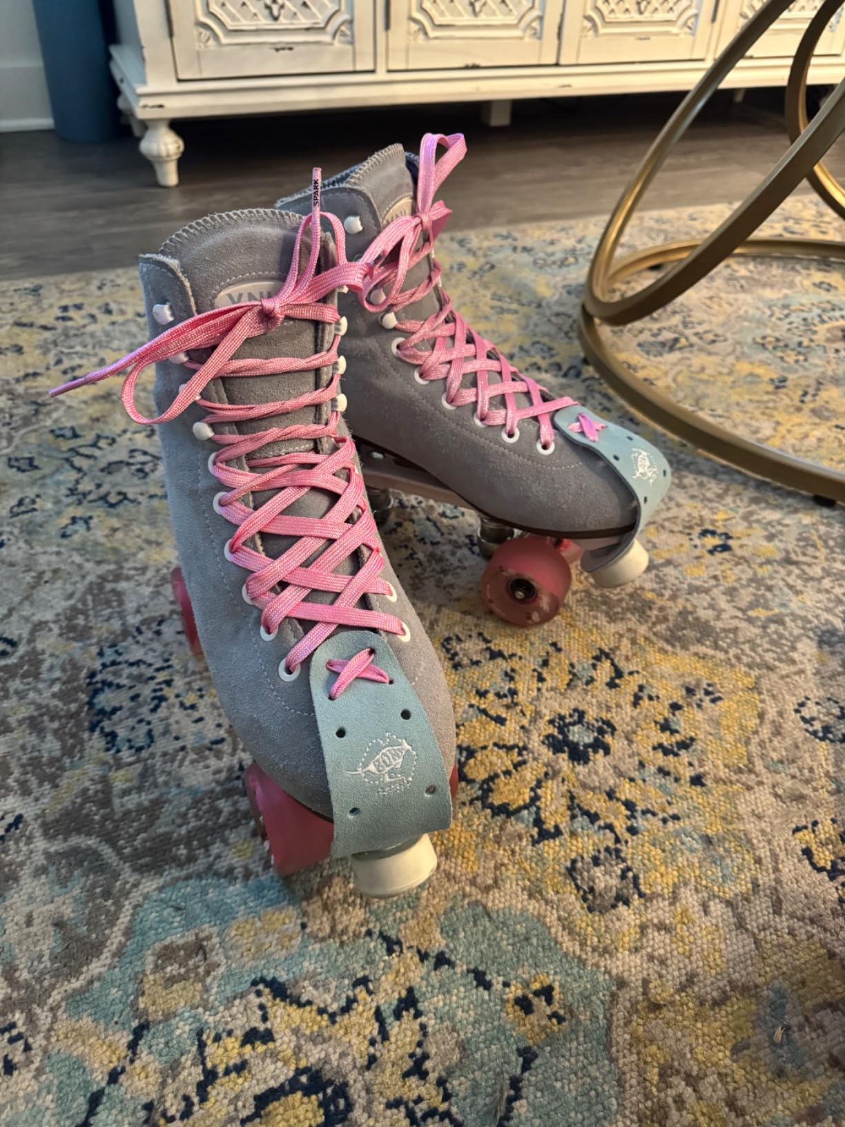 Derby Laces SPARK Metallic 3/8 inch (9mm) Flat Shoelace for Skates, Roller Derby, Boots, and Everyday Shoes customer photo 2