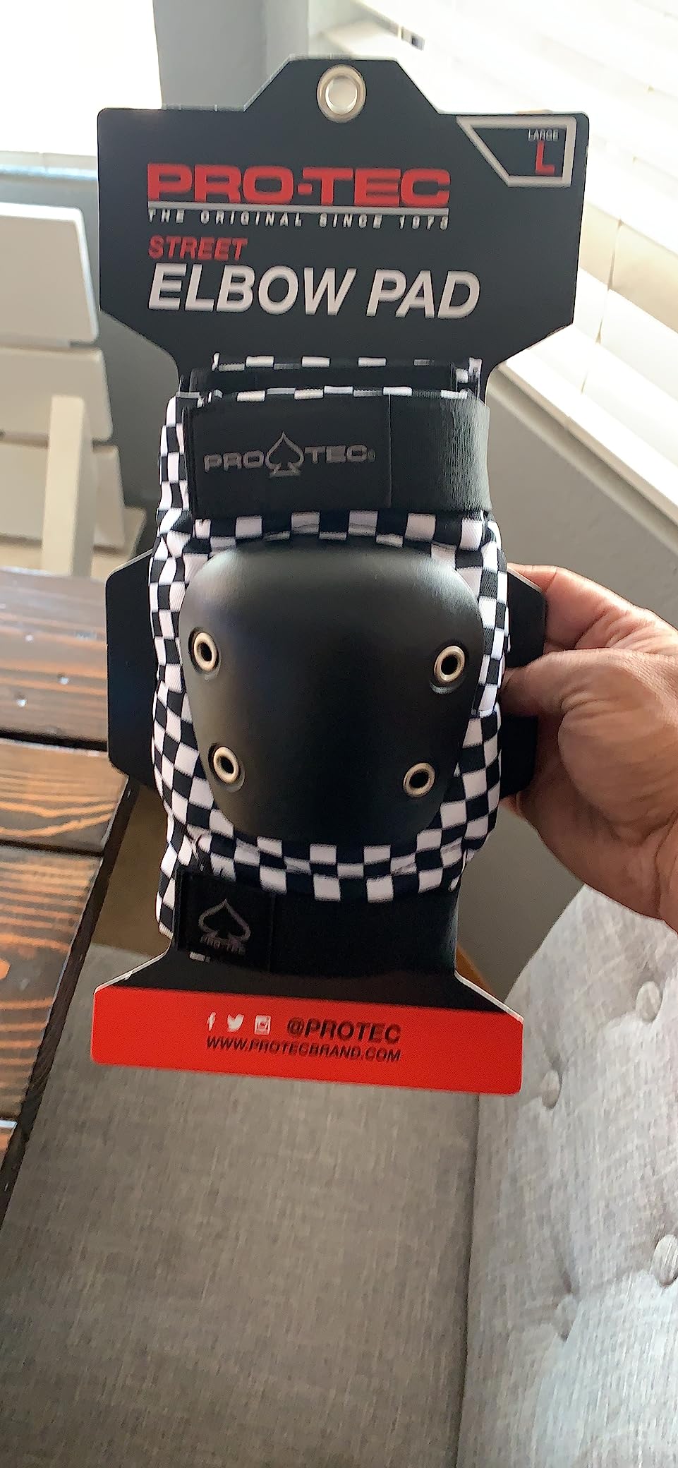 Pro-Tec Black Checker Elbow Pads customer photo 2