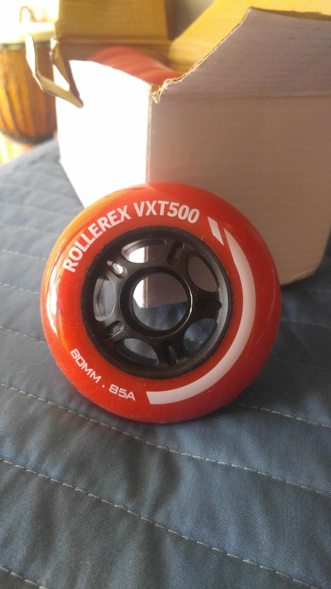 Rollerex VXT500 Inline Skate Wheels (8-Pack) (Various Size & Color Options Available) -Indoor Outdoor- Intended for Roller Blade Wheel Replacement customer photo 1