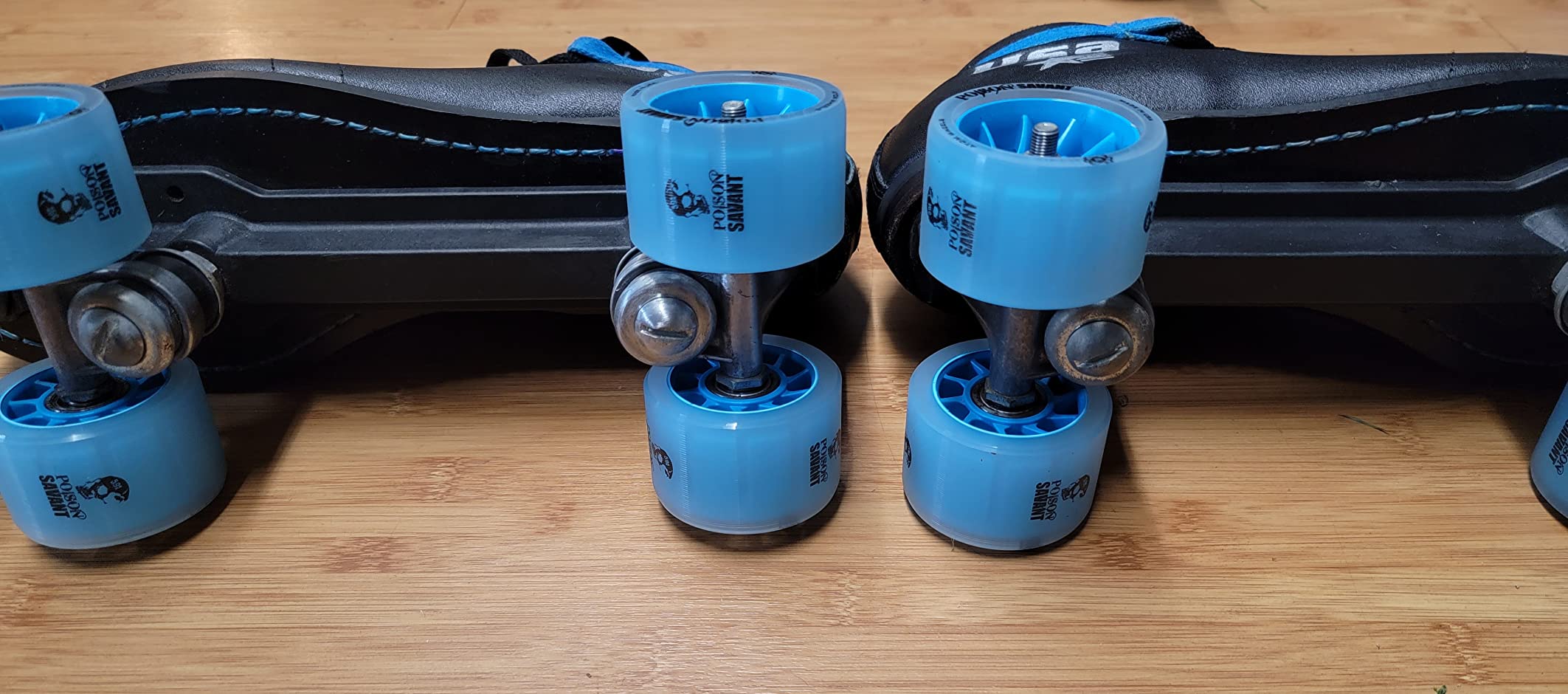 Atom Skates Poison Savant Skate Wheels Blue Set of 4 customer photo 2