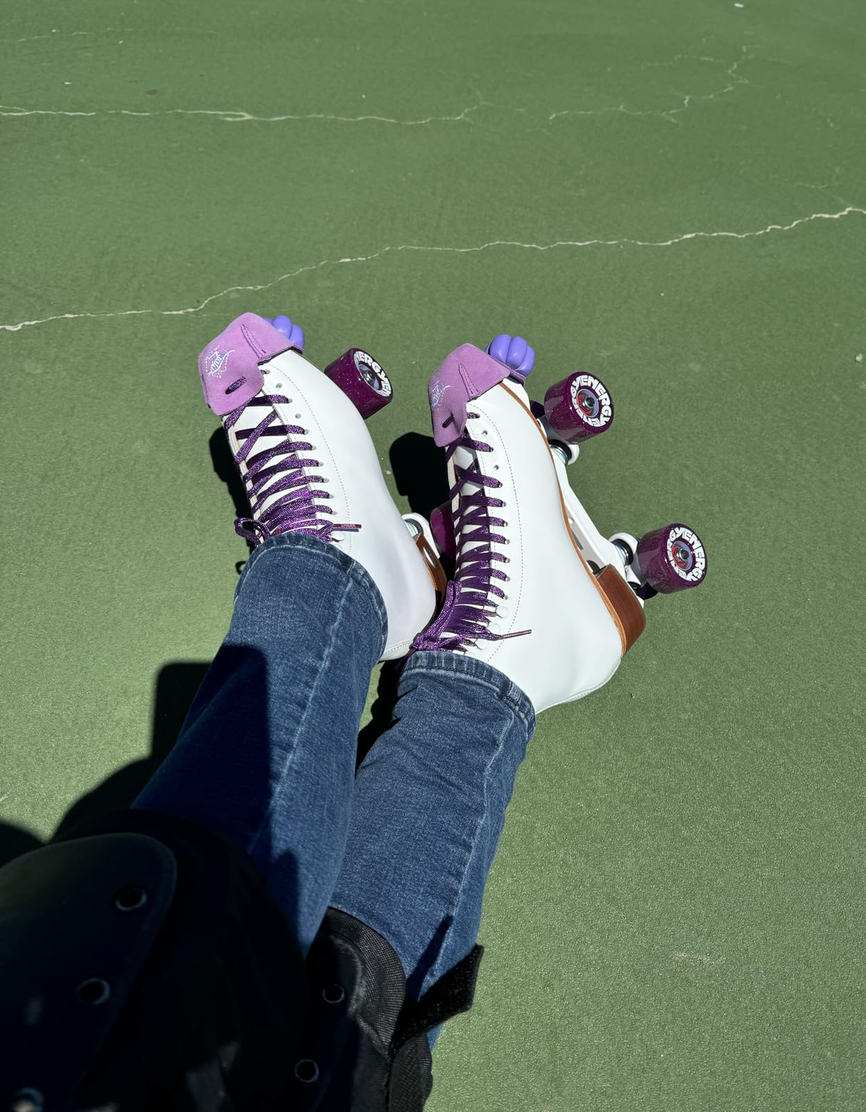 Radar Energy 57 - Roller Skate Wheels - 4 Pack of 78A 31mm x 57mm Quad Skate | Red customer photo 1