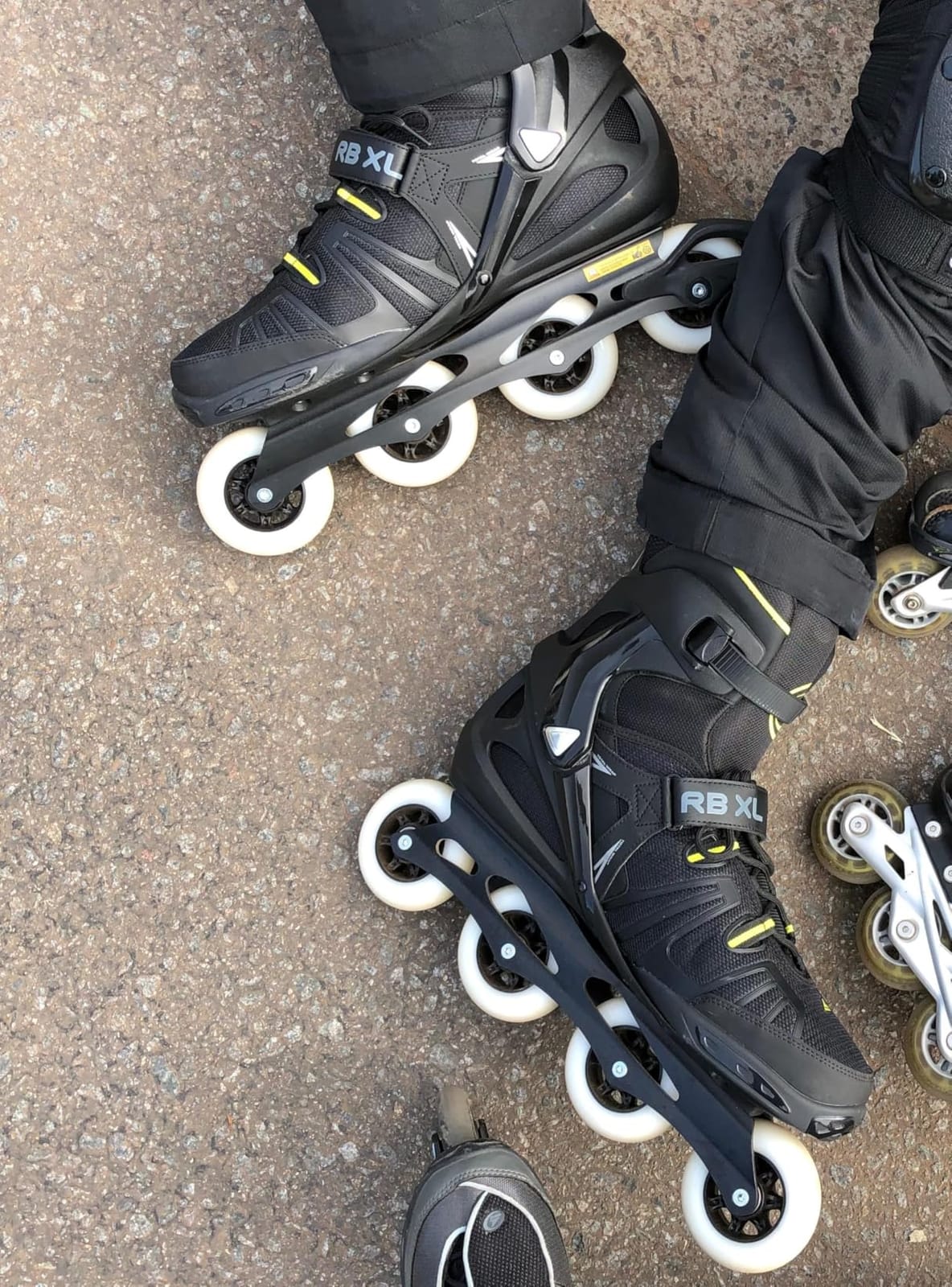Rollerblade RB XL Men's Adult Fitness Inline Skate, Black and Lime, High Performance Inline Skates customer photo 1