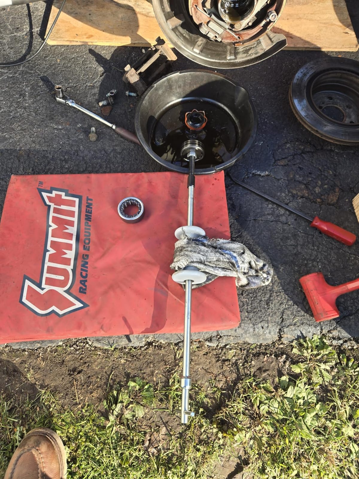 DAYUAN 9-Way Slide Hammer Puller Set, Tech Rear Axle Bearing Puller Tool | Slide Hammer Puller Set, Internal & External 2/3 Jaw Pullers, Removes Bearings Gears Hubs & Rear Axles, Case customer photo 1
