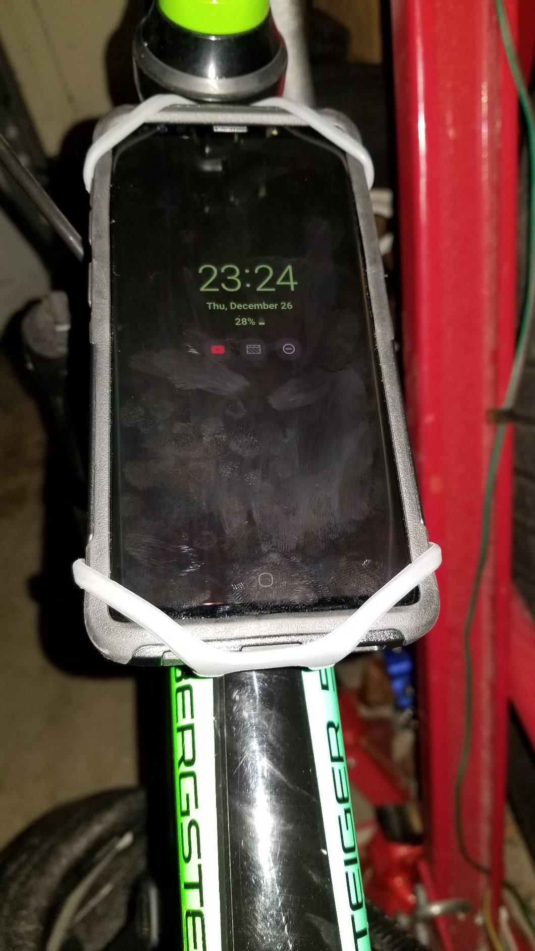 Nite Ize Wraptor Rotating Smartphone Bar Mount - Universal Cell Phone Holder for Bikes, Carts & Strollers - 360-Degree Rotation - Secure Hold on Rough Terrain - Handlebar & Stem Mount customer photo 1