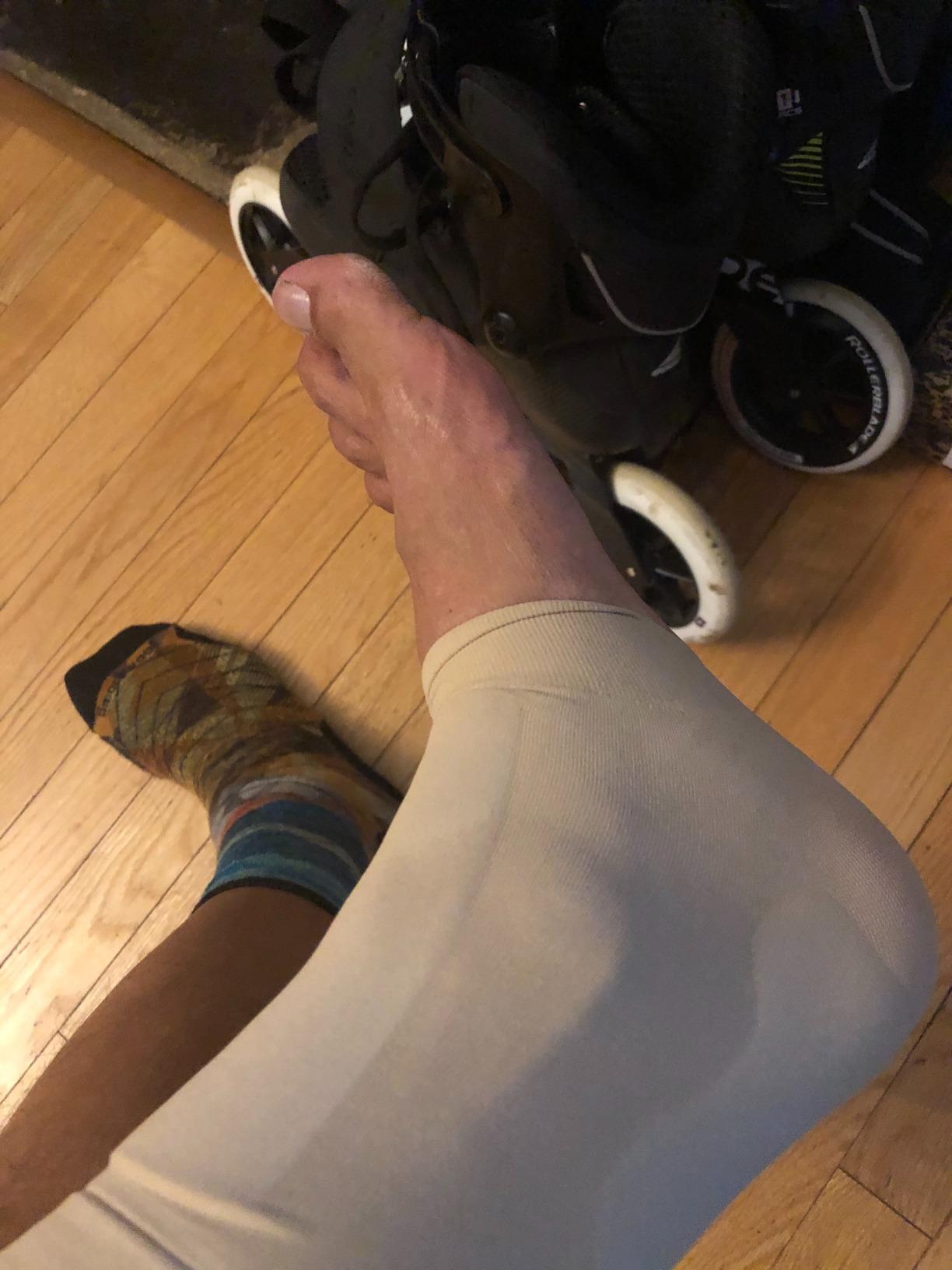Boot Bumper Gel Sleeve. Dual Lace Bite & Achilles One Size,1 Pair | Combo Gel Pad Sleeves Cushion and Protect from Lace Bite, Boot Pressure & Achilles Discomfort In Ice Skating & Hockey customer photo 1