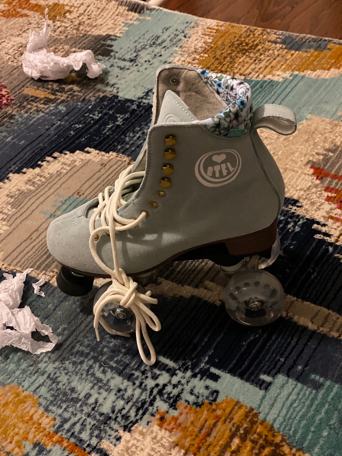 BTFL Artistic Pro Roller Skate Women & Men - Retro Suede Boot - Indoor, Outside, Rink, & Rhythmic Roller Skates customer photo 1