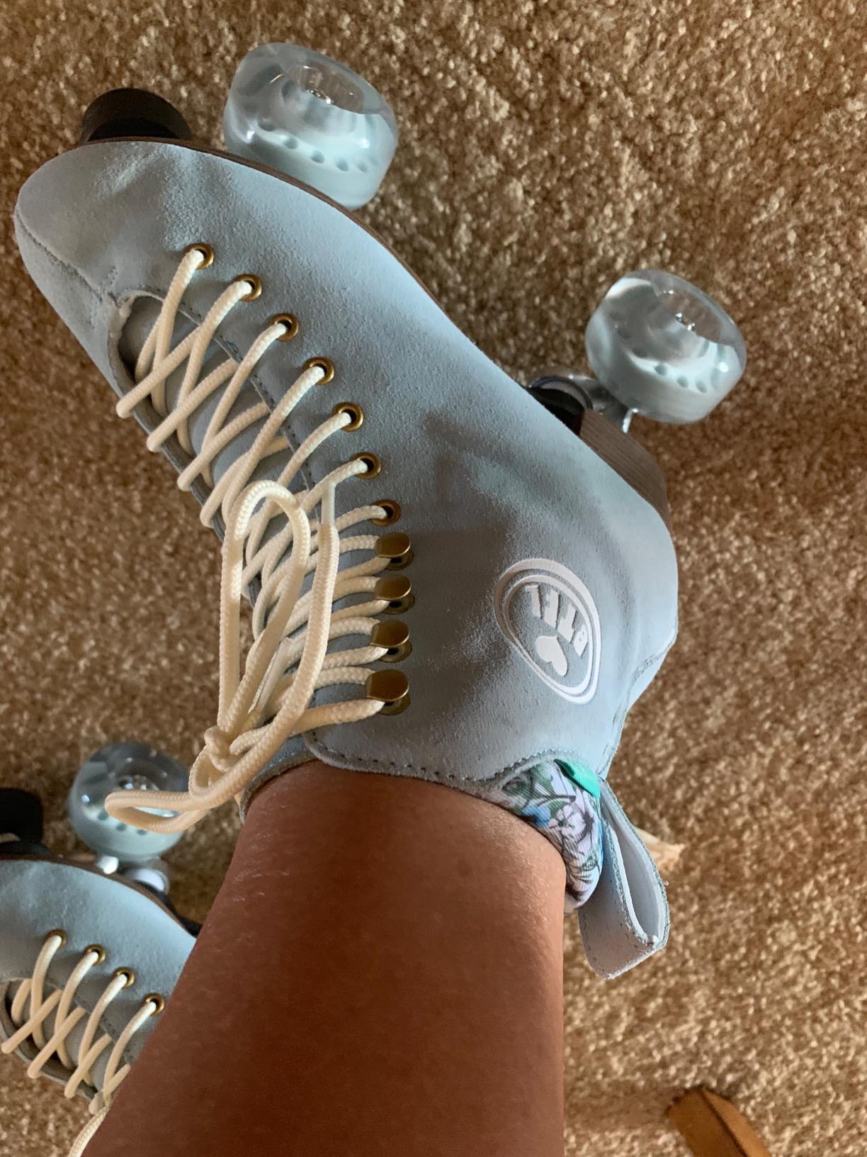 BTFL Artistic Pro Roller Skate Women & Men - Retro Suede Boot - Indoor, Outside, Rink, & Rhythmic Roller Skates customer photo 2