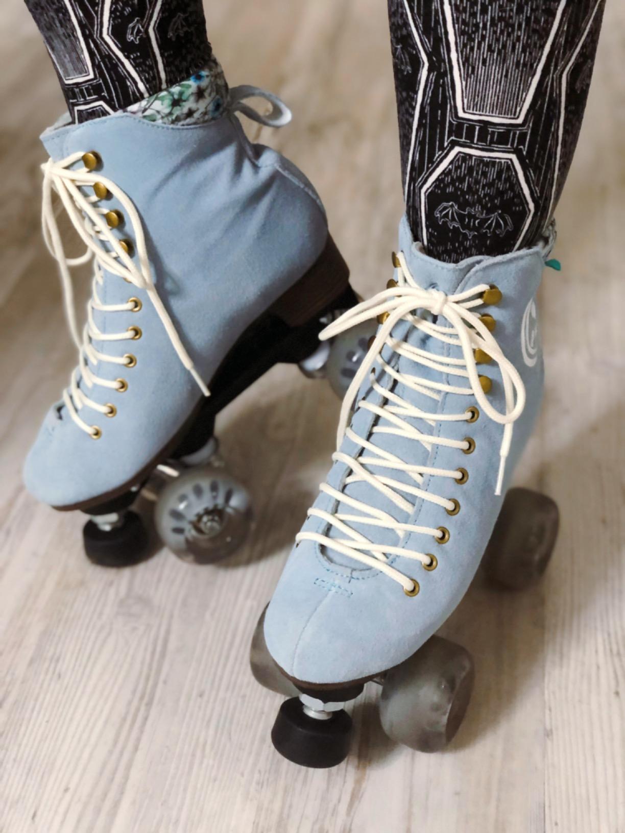 BTFL Artistic Pro Roller Skate Women & Men - Retro Suede Boot - Indoor, Outside, Rink, & Rhythmic Roller Skates Black, Blue, Gray, Green, Pink, White customer photo 2