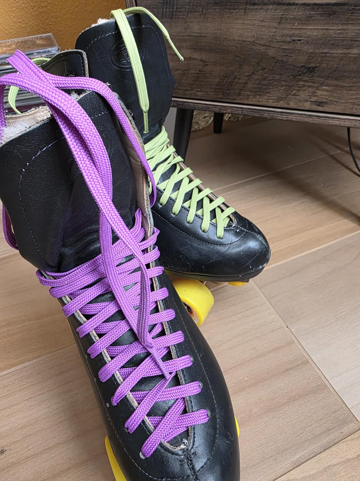 Derby Laces CORE Narrow 6mm Waxed Lace for Figure Skates, Roller Skates, Boots, and Regular Shoes customer photo 2