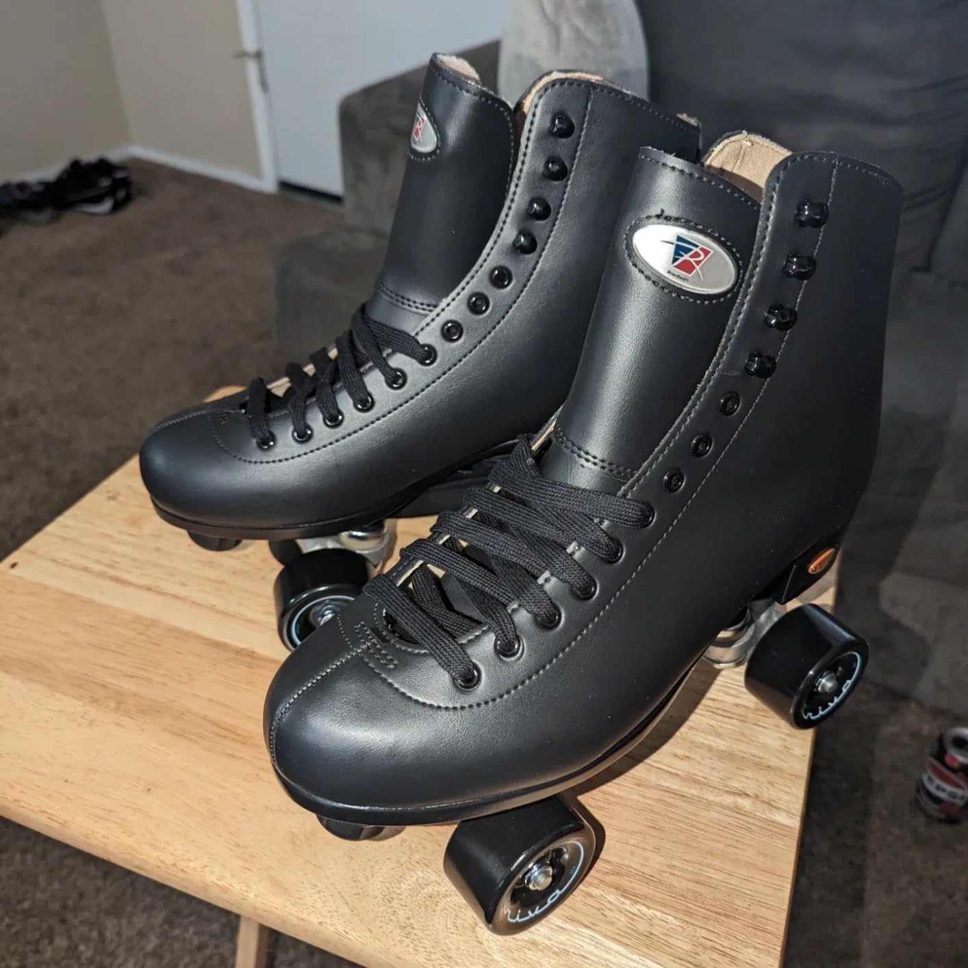 Boost Indoor Quad Roller Skates for Men and Women | Retro Build - Beginner to Seasoned - Roller Skates, Comfortable Fit, Strong Ankle Support, ABEC-5 Bearings customer photo 1
