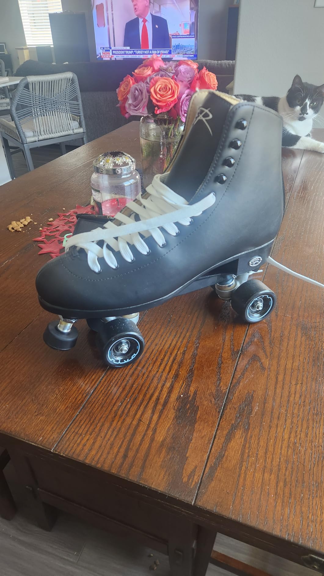 Riedell Boost Indoor Quad Roller Skates for Men and Women | Retro Build - Beginner to Seasoned - Roller Skates, Comfortable Fit, Strong Ankle Support, ABEC-5 Bearings customer photo 2
