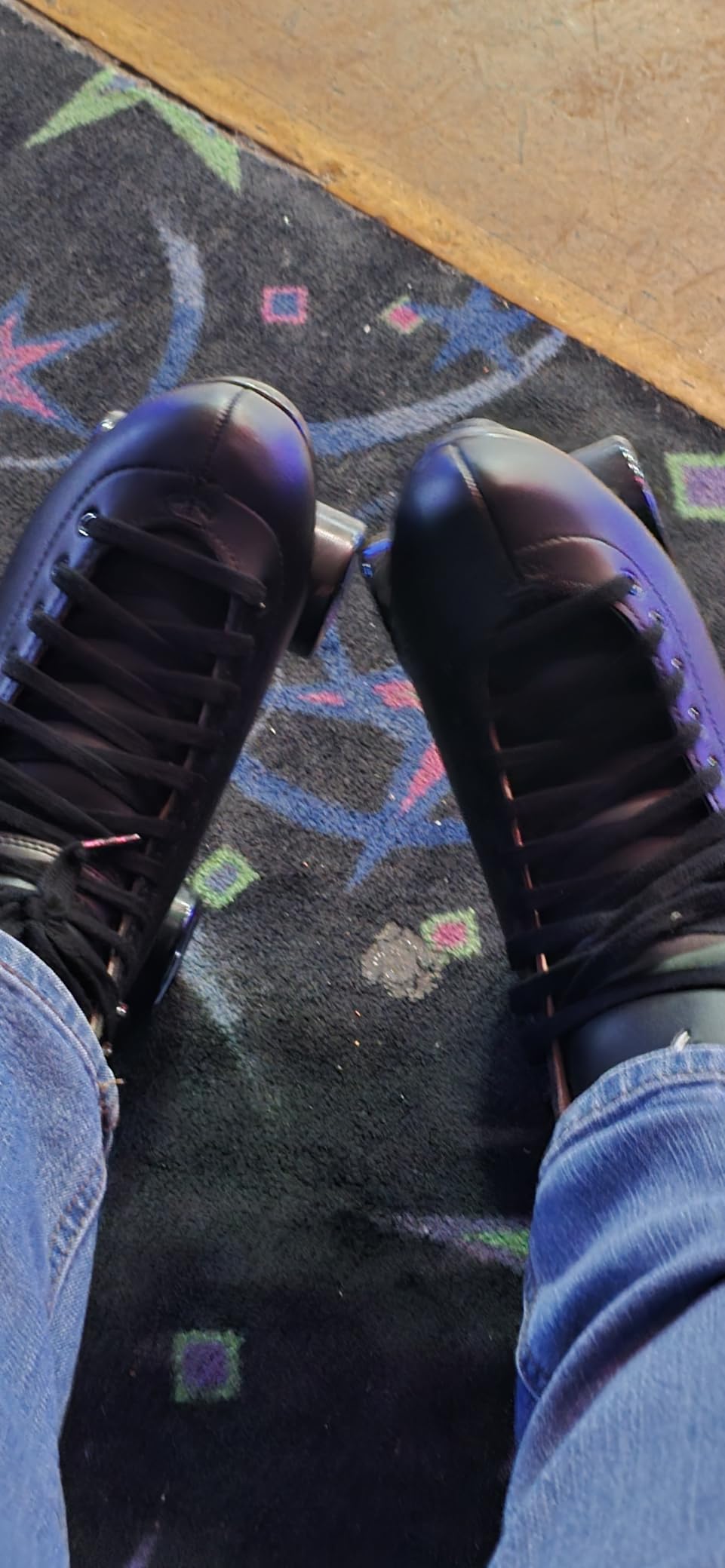Riedell Boost Indoor Quad Roller Skates for Men and Women | Retro Build - Beginner to Seasoned - Strong Ankle Support, ABEC-5 Bearings customer photo 1