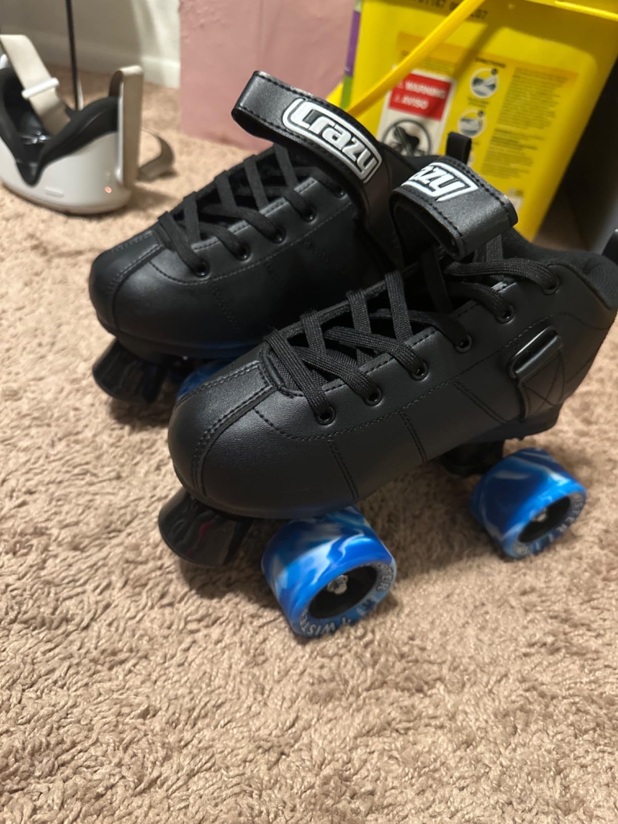Rocket Roller Skates - Quad Skates for Men and Women - Black (Size: Mens 5 / Womens 6) customer photo 1