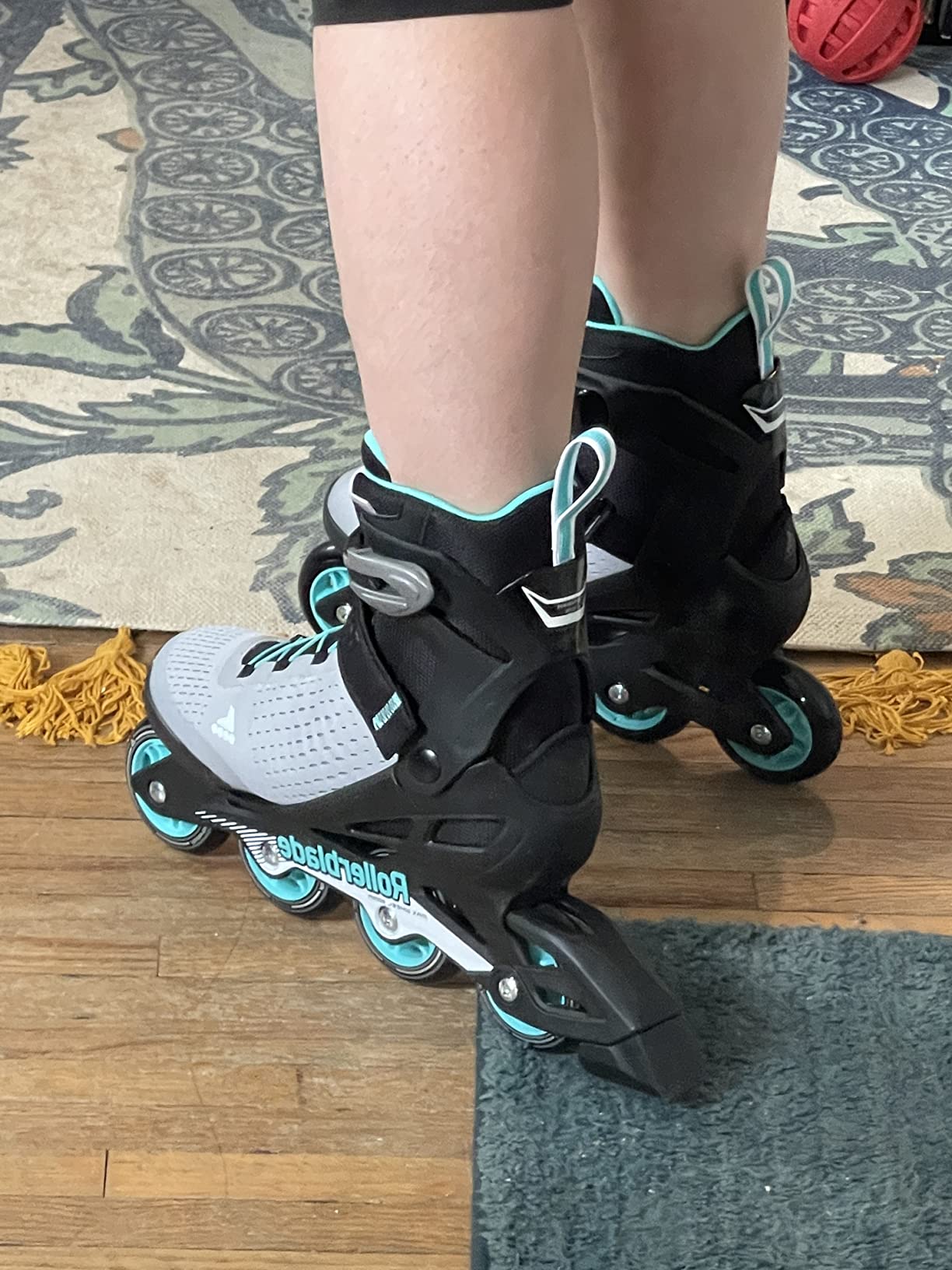 Rollerblade Zetrablade Elite Women's Adult Fitness Inline Skate, Black and Powder Blue, Performance Inline Skates customer photo 2