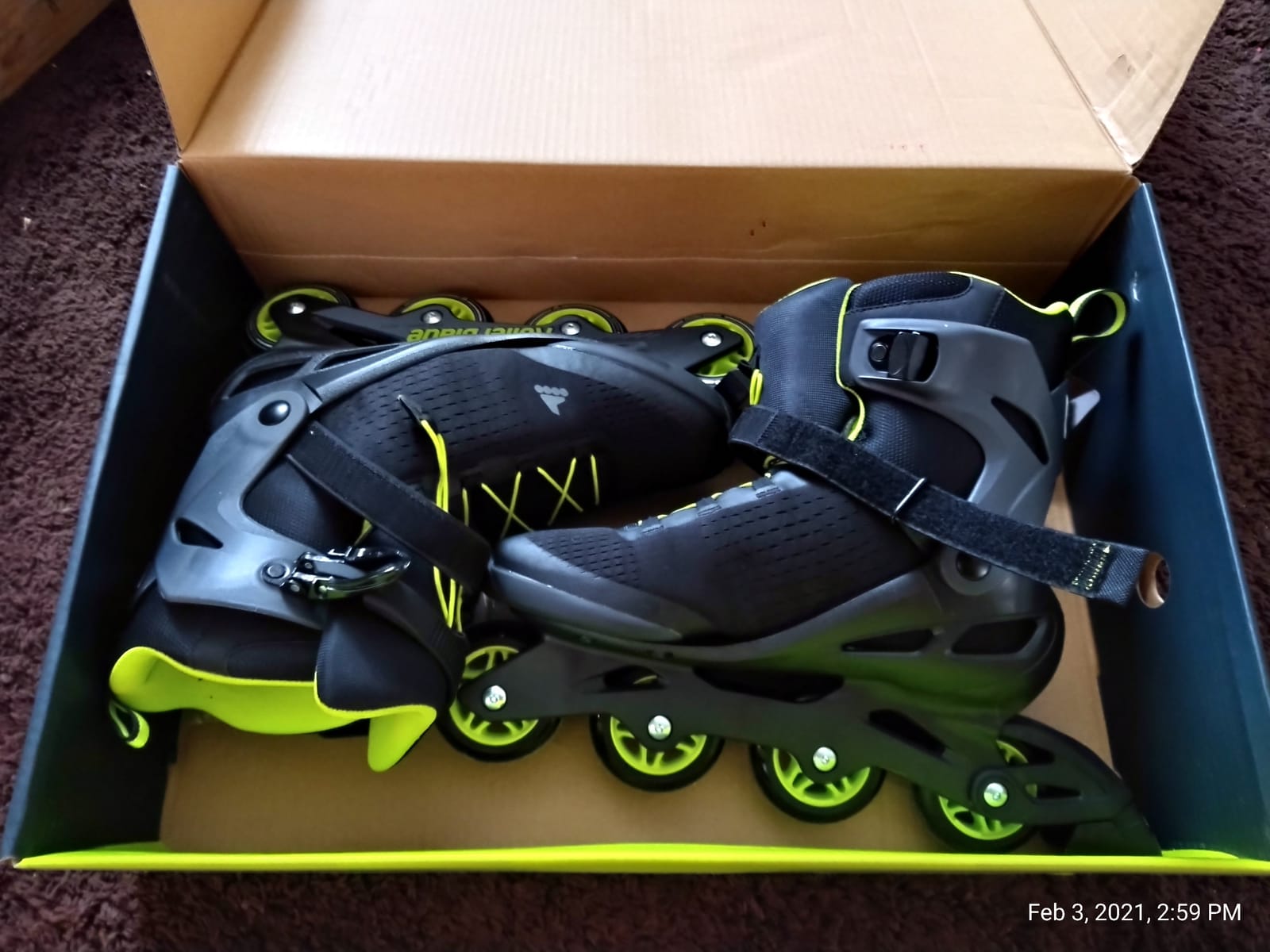 Rollerblade Zetrablade Elite Men's Adult Fitness Inline Skate, Black and Lime, Performance Inline Skates customer photo 2