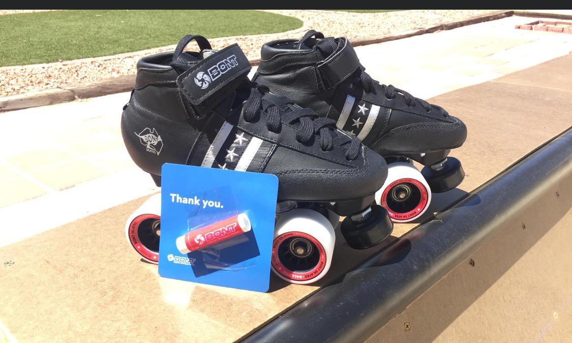 Bont Skates - Quadstar Carbon Roller Skate Derby Package - Professional rollerskates for Men - Women - Boys - Girls for Derby, Speed and Indoor Skating customer photo 2