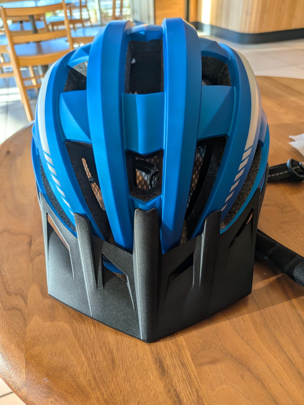 VICTGOAL Bike Helmet Adult Men Women with LED Rear Light, M/L/XL Sizes | 3 Modes Rechargeable Rear Light, Magnetic Goggles, Removable Sun Visor, 54-63cm Range for Adult Youth Outdoor Road Cycling customer photo 1