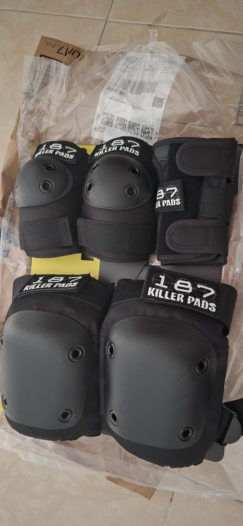 187 Killer Pads Six Pack Pad Set, Protective Gear for Elbows, Knees, and Wrists - Ideal for Skateboarding, Roller Skating, and Inline Skating (Black, Large-X-Large) customer photo 2