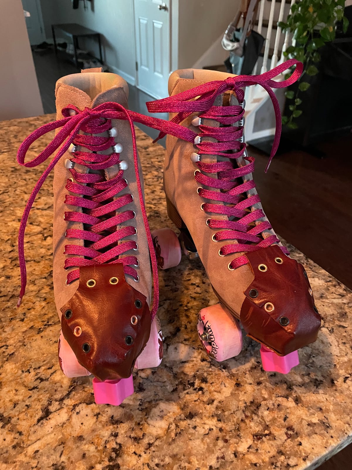 BTFL Artistic Pro Roller Skate Women & Men - Retro Suede Boot - Indoor, Outside, Rink, & Rhythmic Roller Skates Black, Blue, Gray, Green, Pink, White customer photo 2