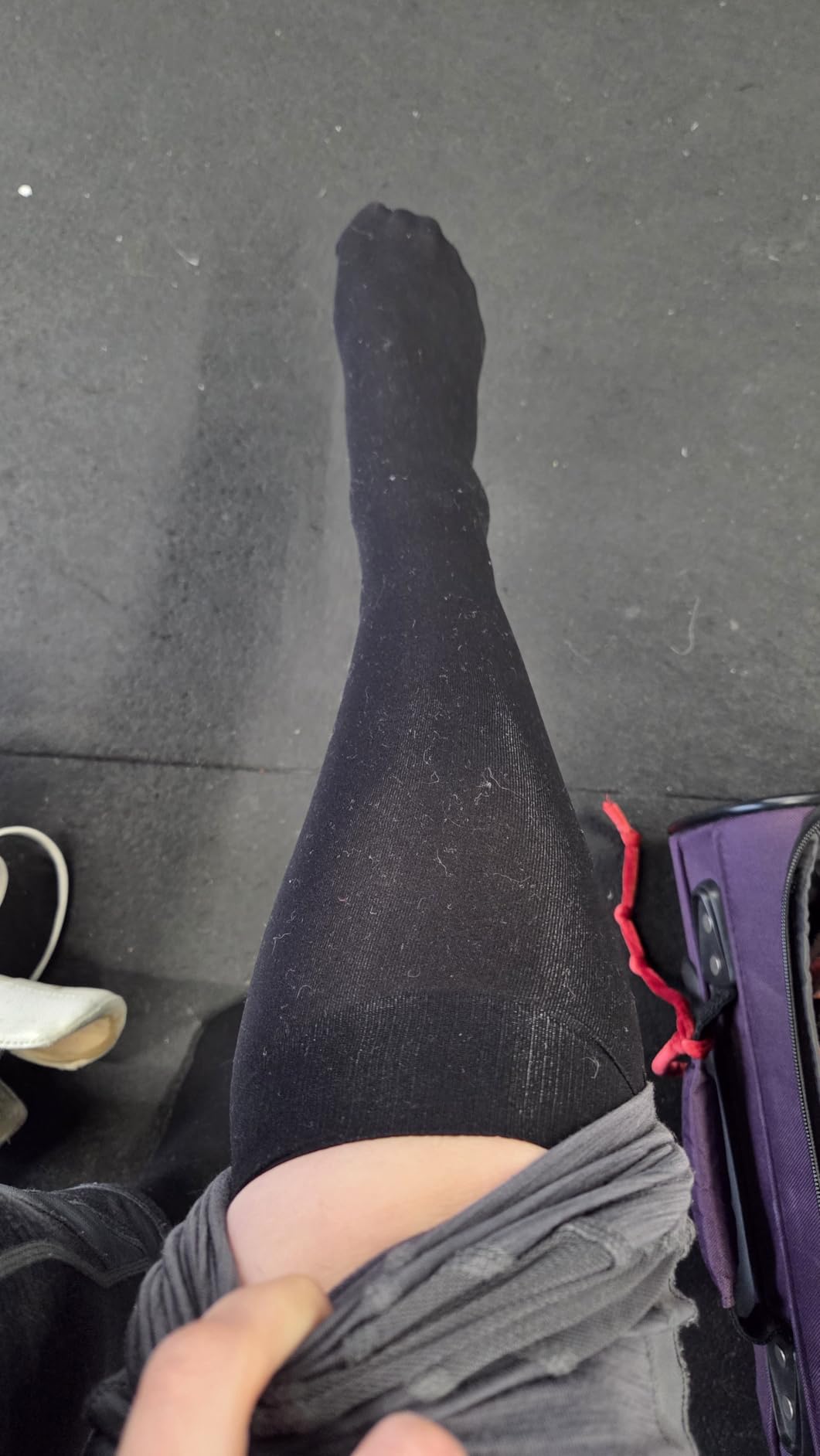 Figure Skating Socks, Knee High Ice Skate Tights, 2 Pair customer photo 2