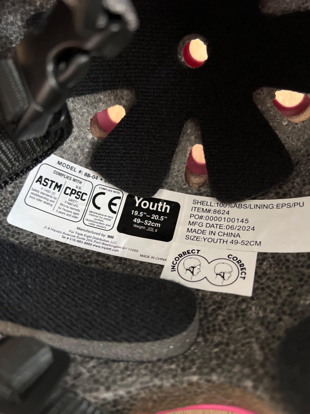 80SIX Triple Certified Multisport Helmet - Ideal for Bike, Scooter, Skateboard, Roller Skate and Inline Skate customer photo 2