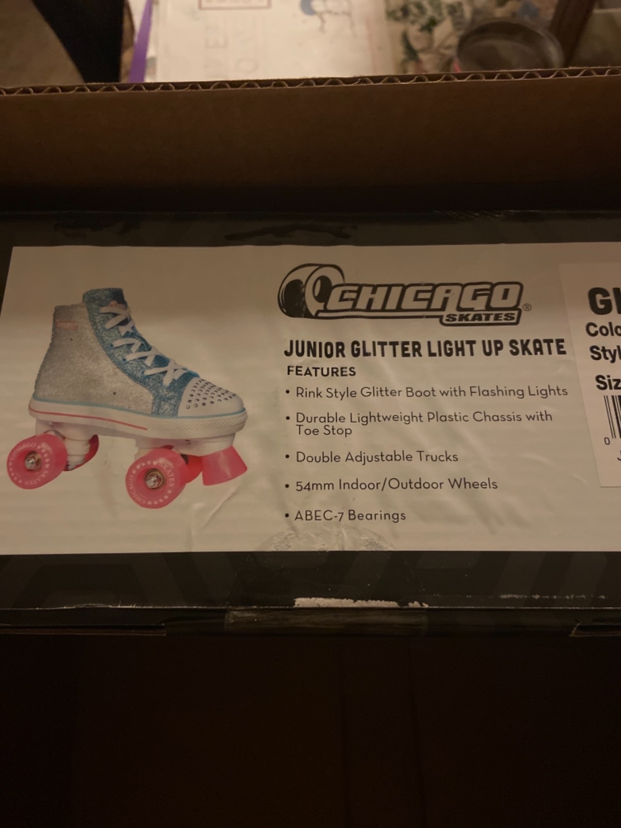 Chicago Roller Skates for Girls & Boys with Protective Gear - Helmet, Knee Pads & Wrist Guards - Durable Top Performance Indoor/Outdoor Use, Safety High Top Boot, 60mm PU Wheels with Secure Buckles customer photo 1