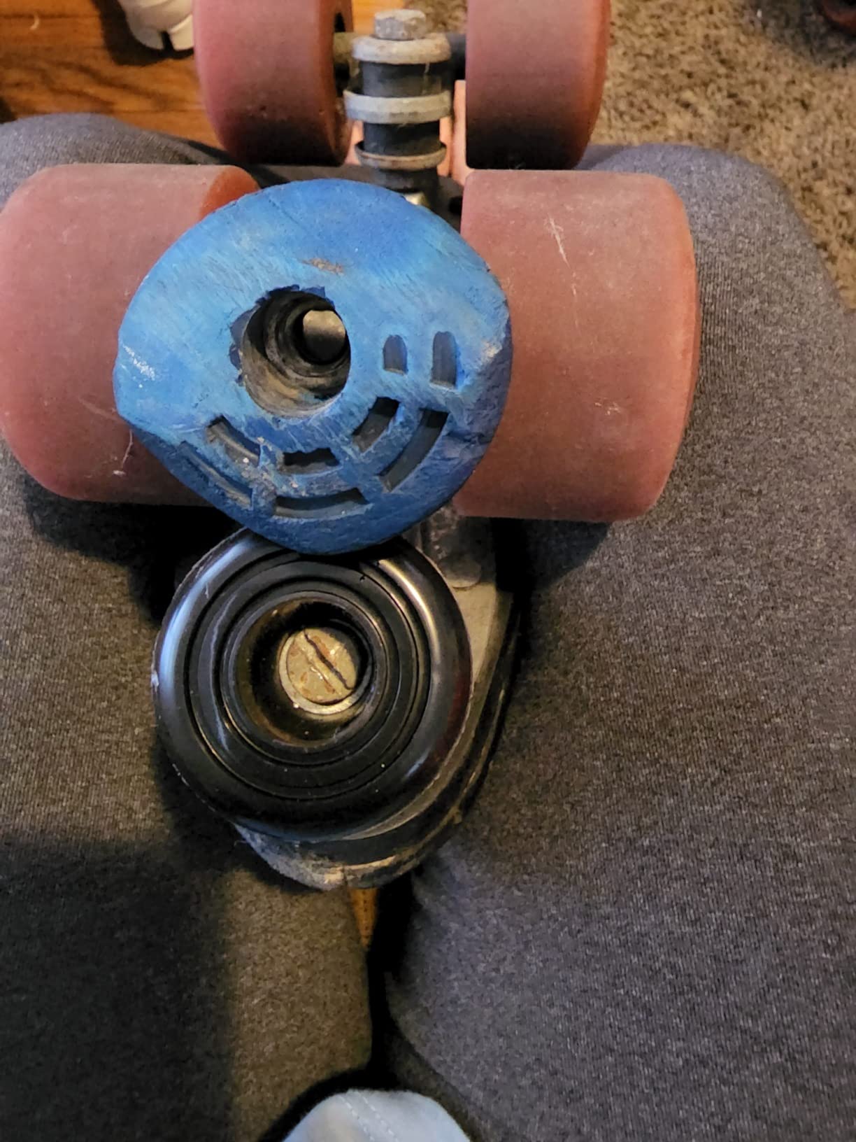 5 Pieces Roller Skate Toe Stoppers Set Include 1 Pair of Roller Toe Stops for Quad Skates Rubber Brake 1 Handy Wrench and 2 Screws customer photo 1