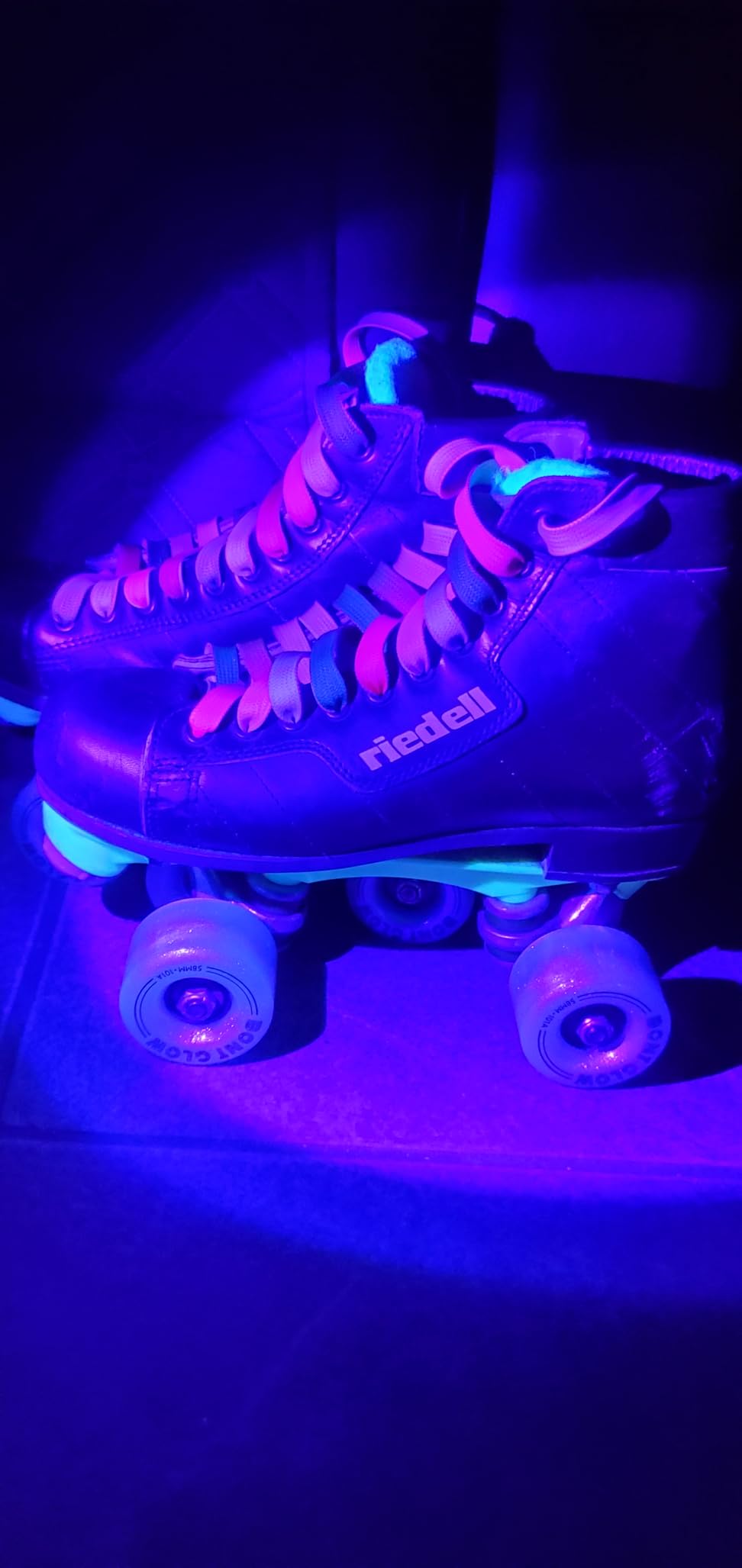 Derby Laces Style Wide 10mm Waxed Lace for Roller Skates, Hockey Skates, Boots, and Regular Shoes customer photo 2