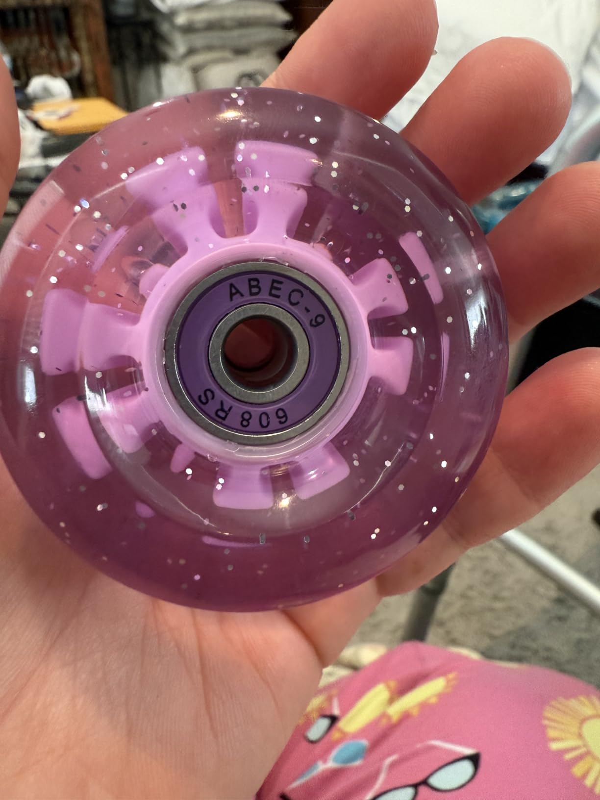 Tanzfrosch 8 Pack Roller Skate Wheels with Bearings Installed Quad Light Up Wheels for Double Row Skating and Skateboard 82A customer photo 1
