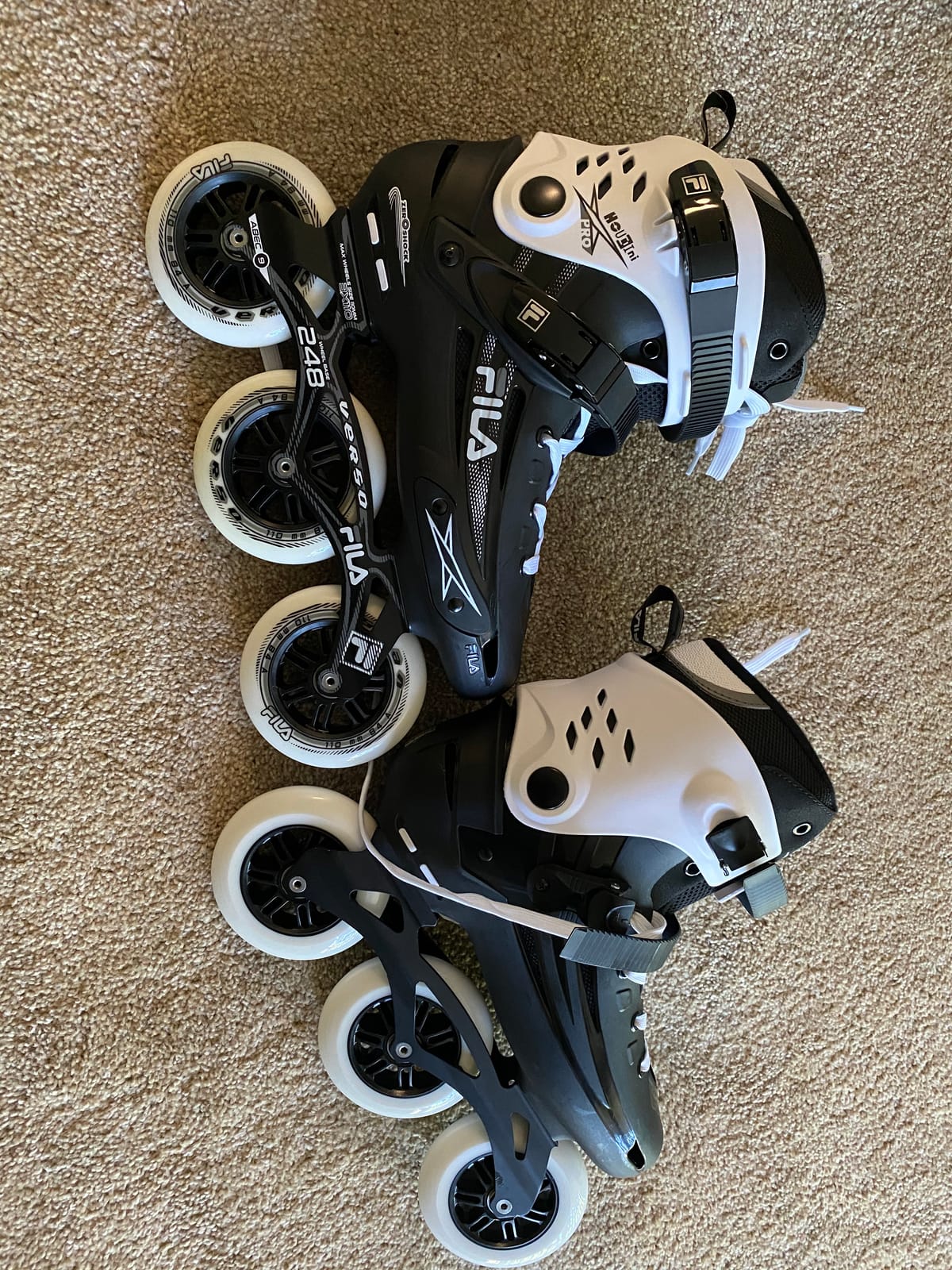 Fila Houdini Pro 110mm Unisex Fitness Inline Skates, 3x110mm Wheels, Aluminum Frame customer photo 2
