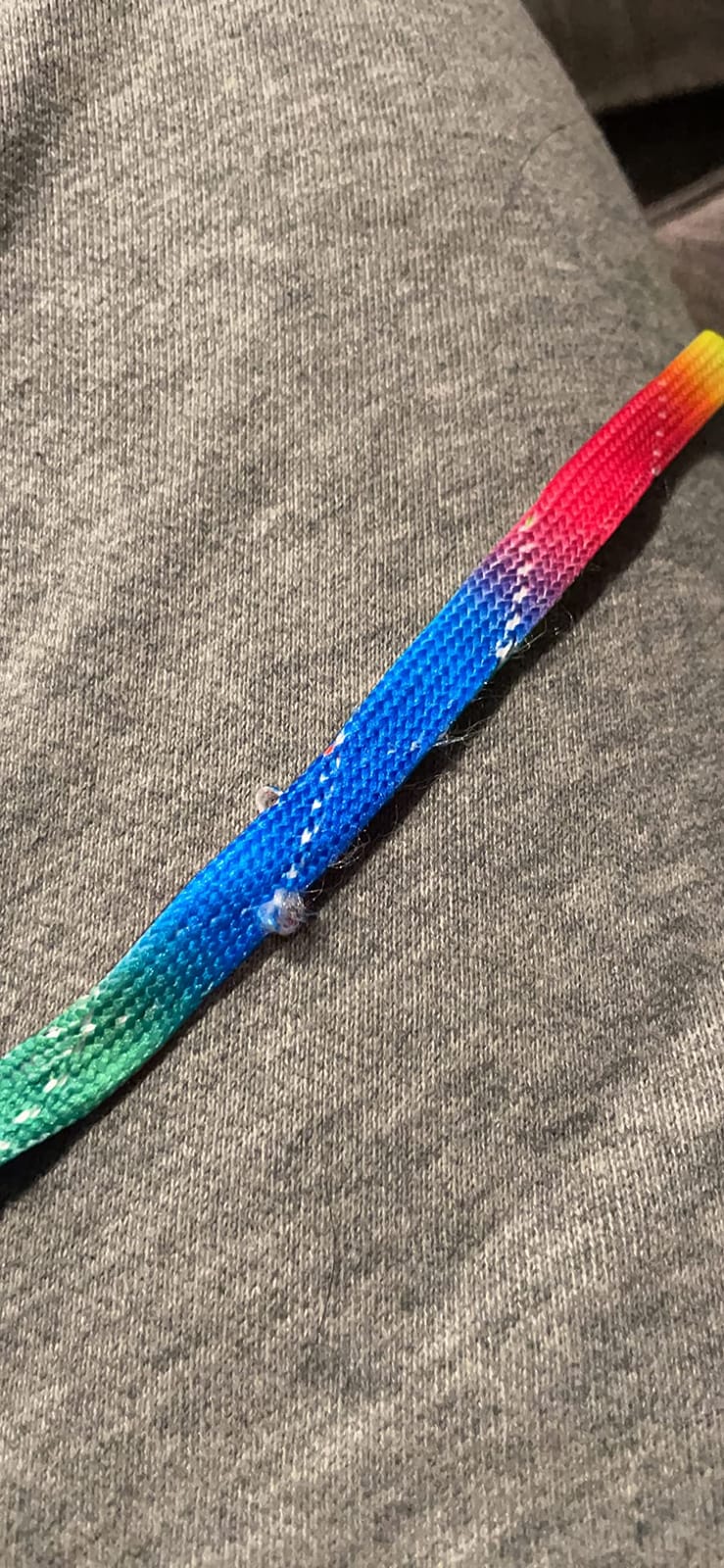Flat Wide Rainbow Shoelaces 2 Pairs Lace for Roller Skates Hockey Skates Boots and Regular Shoes customer photo 2