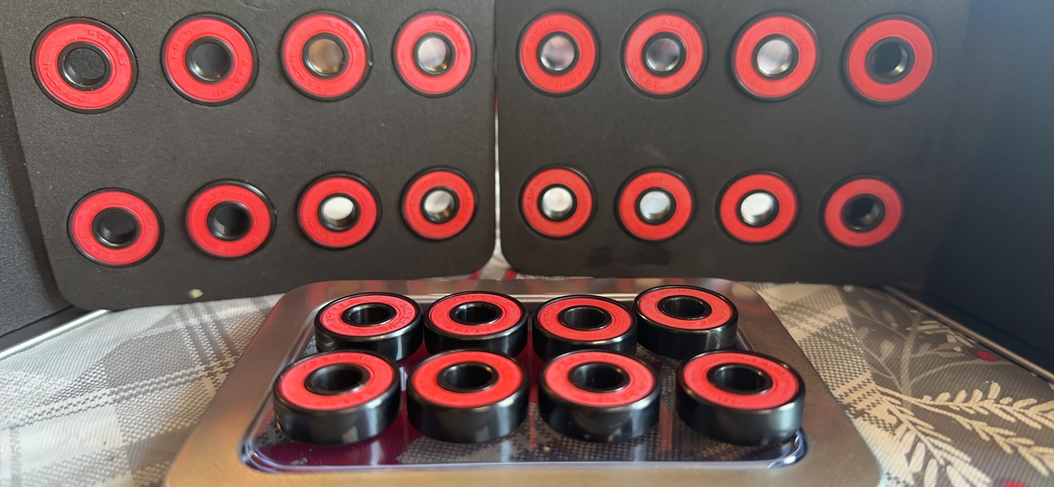 Senston Ceramic Skateboard Bearings High Speed Double Shielded 608 RS ABEC-11 8 Pack Set for Skateboard Trucks Scooters Wheel Roller Skate customer photo 1
